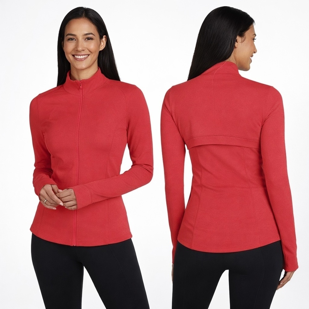 Spyder Women's Red Full-Zip Fleece Jacket